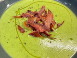Crema de calabacín, puerro y patata en tmx