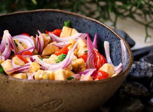 Foto de Ceviche de banana-da-terra