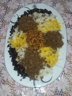 عکسی از دستور پلو عدس مجلسی