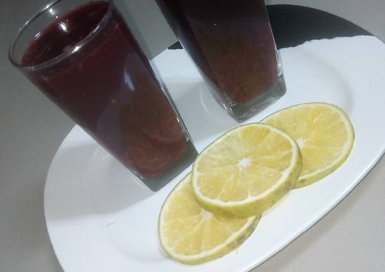 Recipe of Homemade Zobo and orange juice