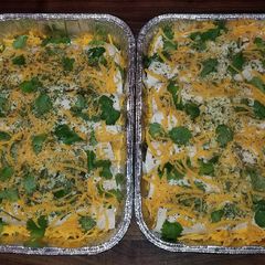 A picture of Mike's White Girl Green Chile Enchiladas.