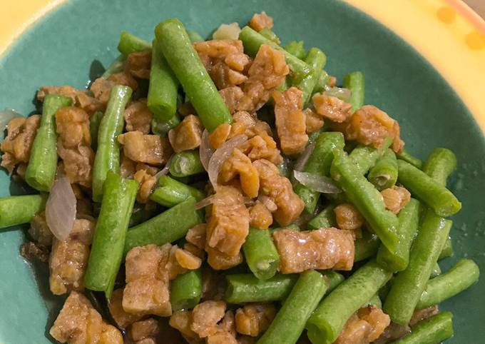 Cara Gampang Membuat [138] Tumis Buncis Tempe yang Enak Banget