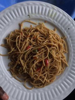 A picture of Stirred fried spaghetti.