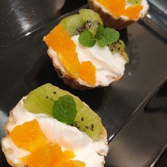 A picture of Tricolour tarts.