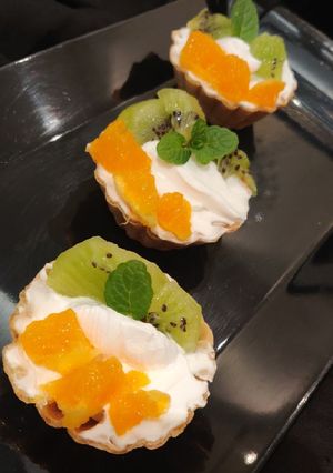 A picture of Tricolour tarts.