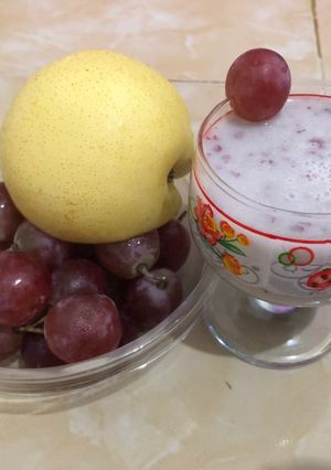 Foto resep Smoothie Pear + Grape + Yogurt
