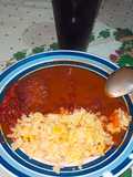 Frijoles colorados con chicharrón