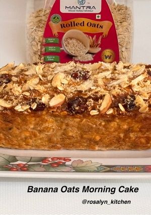A picture of Banana Oats Morning Cake.