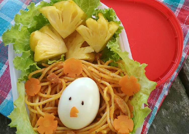 Bento Spagetti Goreng Wortel