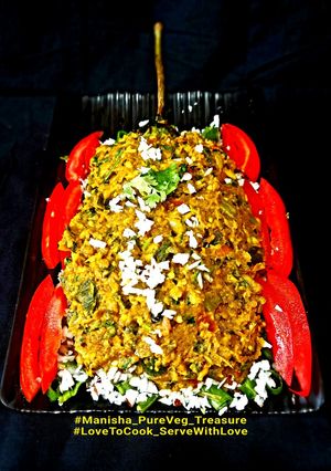 A picture of Green Baingan Bharta.