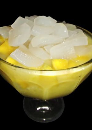 Foto resep Jus Mangga Topping Buah Lontar