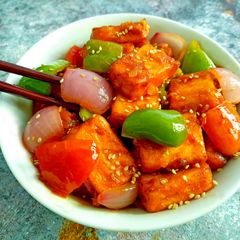 A picture of Chilli Garlic Tofu.