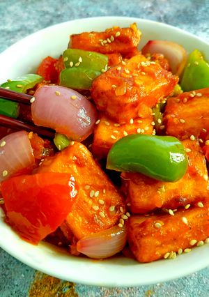 A picture of Chilli Garlic Tofu.
