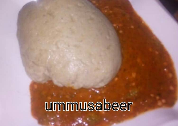 Steps to Prepare Favorite Tuwon dawa with okro soup Cooking Basics for Beginners