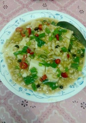 Foto resep Tahu ayam kental pedes/ ma pho tofu