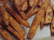 Una foto de batata air fryer