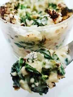Una foto de Espinacas gratinadas con frutos secos