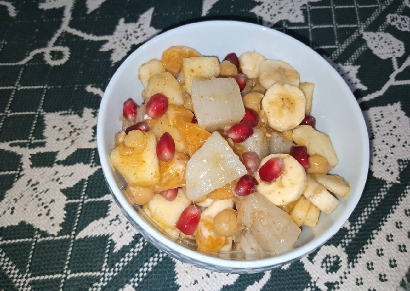 Sweet Potato And Fruit Chaat