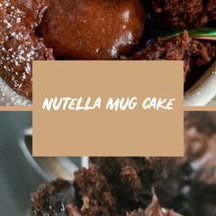 A picture of Nutella chocolate cake.