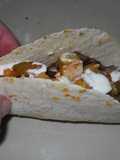 Tacos con carne y pisto