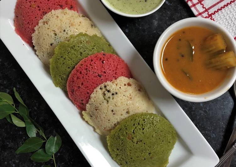 Recipe: Eating on a Dime Beetroot &amp; Spinach Rava Idli
