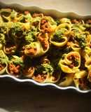 Lumaconi rellenos con pesto