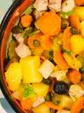 Insalata di tacchino con patate e verdure