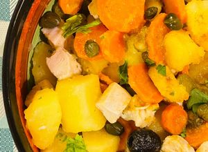 Foto di Insalata di tacchino con patate e verdure