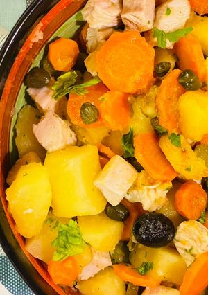 Foto di Insalata di tacchino con patate e verdure