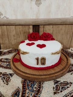عکسی از دستور کیک سالگرد ازدواج و خمیر ژلارد