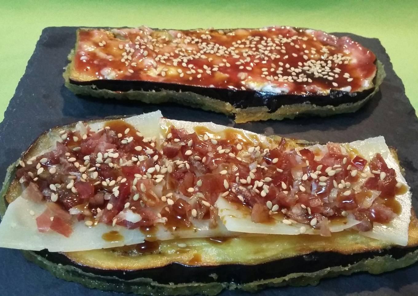 Torrijas de berenjenas dulces y saladas