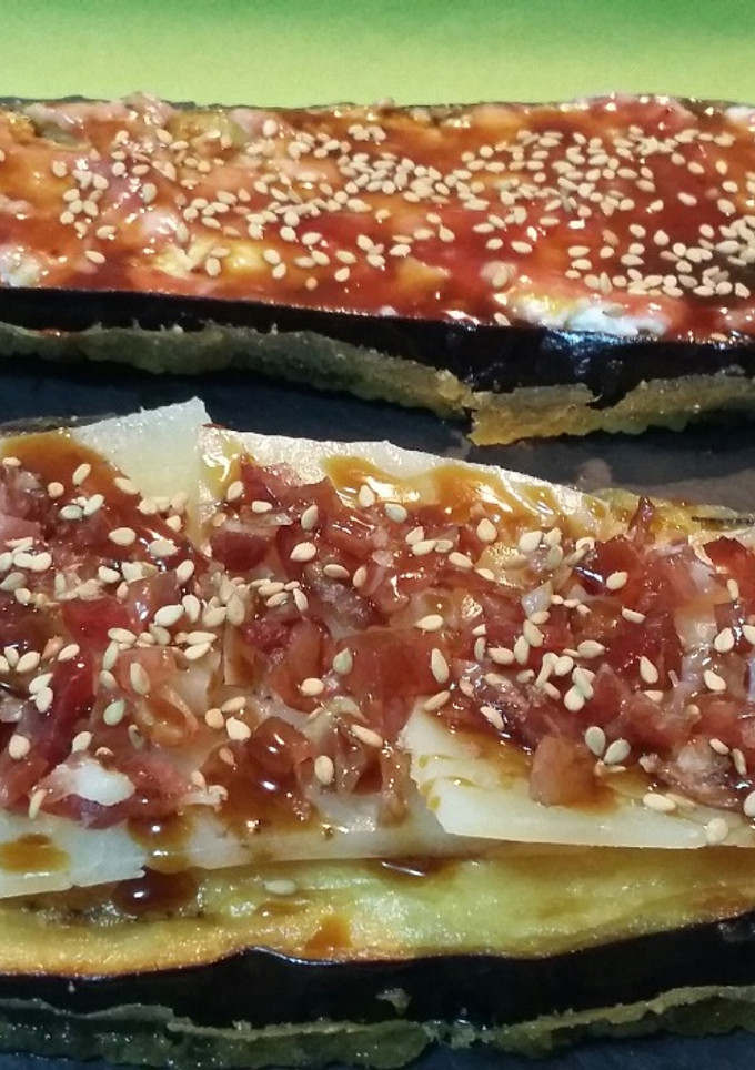 Una foto de Torrijas de berenjenas dulces y saladas