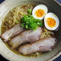 A picture of Shoyu Ramen Soup.