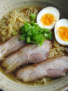 A picture of Shoyu Ramen Soup.