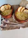 Zuppa di Porri con Crema di Parmigiano Reggiano DOP