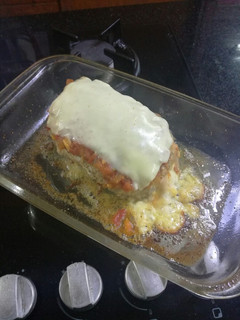 Una foto de Pechuga de pollo rellena fit