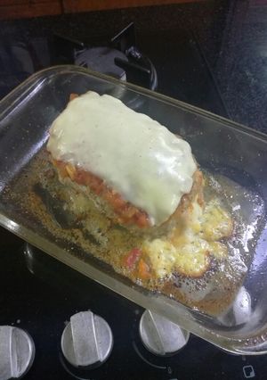 Una foto de Pechuga de pollo rellena fit