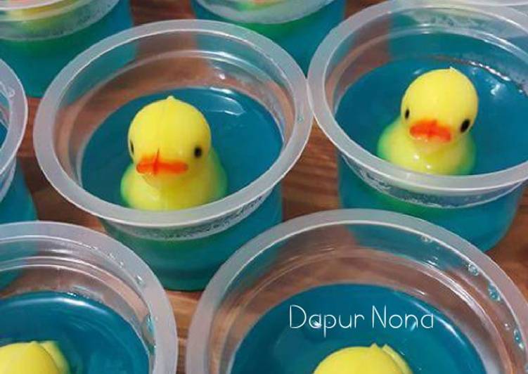 Cara Mudah Menyiapkan Puding bebek 3 D Super Lezat