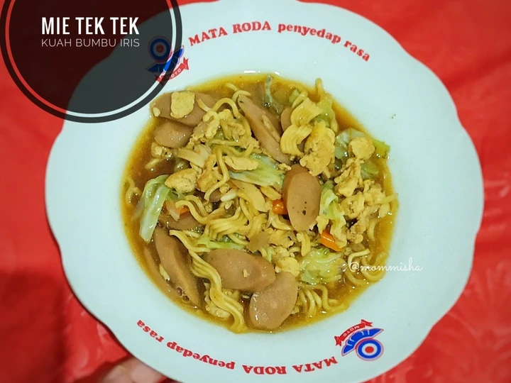 Cara Mudah Membikin Resep Mie Tek Tek Kuah Bumbu Iris yang Enak Banget Anti Ribet, Uenak Banget