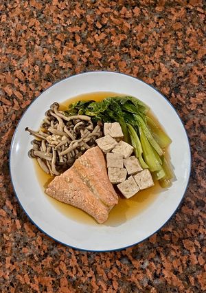 Foto resep Tim Salmon, Tahu dan Sayuran
