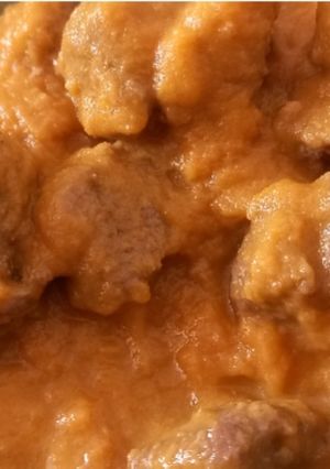 Una foto de Carne en salsa de zanahorias
