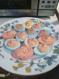 Easter Jalapeño Deviled Eggs
