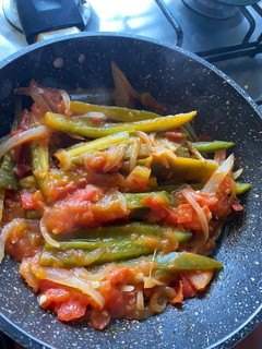 Una foto de Rajas para la torta!
