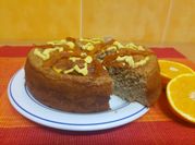 Una foto de bizcocho nueces avena