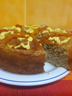Una foto de Bizcocho de naranja fit