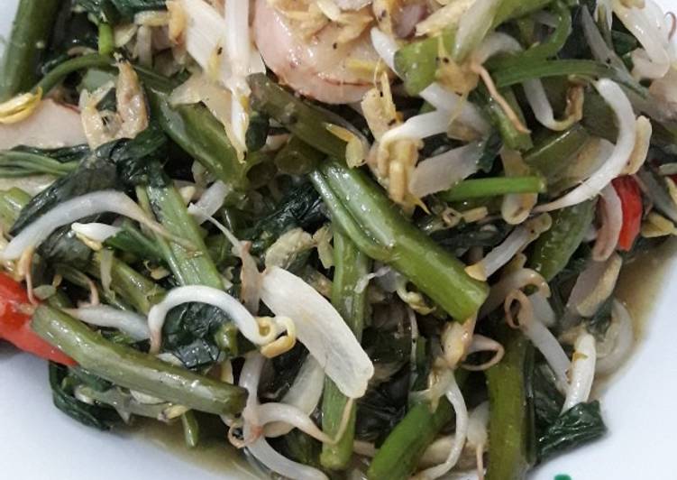 43. Tumis kangkung ebi