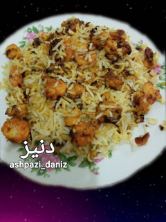 عکسی از دستور میگو پلو لذیذ🥰