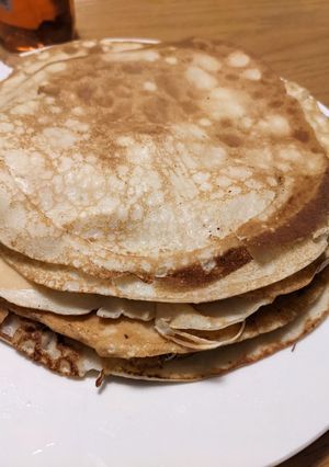 A picture of Perfect traditional pancakes.
