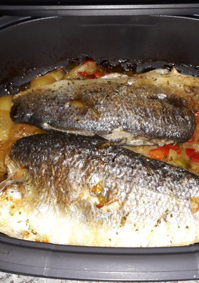 Una foto de Asado de lubina al horno en Ultrapro