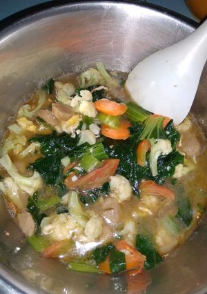 Foto resep 1. Capcay sayur dan bakso